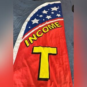 2 Income tax service swooper feather flags‎